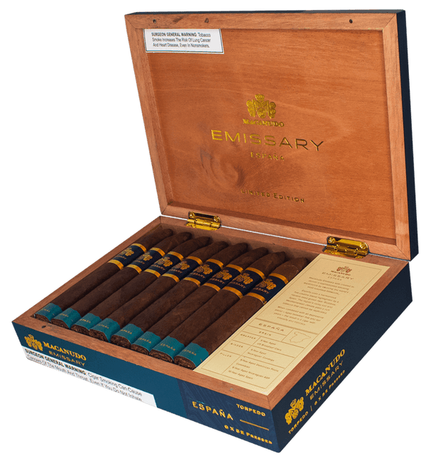 Macanudo Emissary Espana Torpedo Box-Pressed (6.0" x 52)