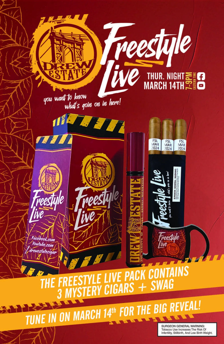 Drew Estate Freestyle Live 2024 full kit Pyramid Cigars