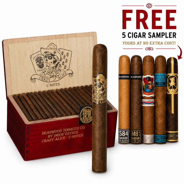 Deadwood Tobacco Co. Crazy Alice C-Notes (3.75" x 22)