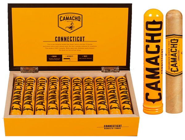 Camacho Connecticut Robusto Tubo (5.0" x 50)
