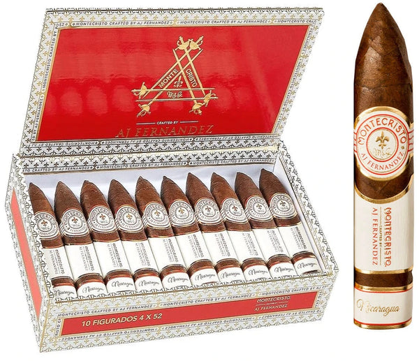 Montecristo crafted by AJ Fernandez Figurado (4.00' x 52)