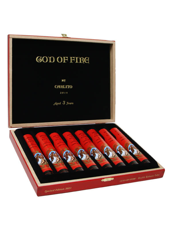 God of Fire by Carlito Double Robusto Tubo