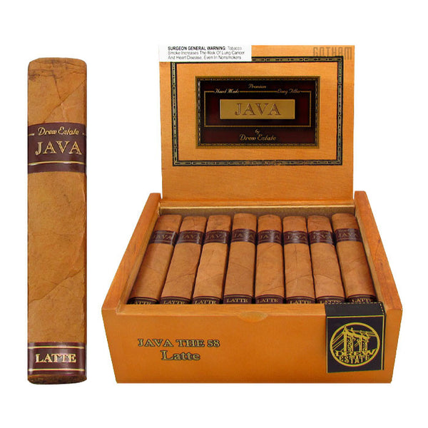 Java by Drew Estate The 58 (5.0" x 58) - Latte