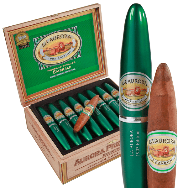 La Aurora Preferidos EMERALD (No. 2 Tubos) (5.0" x 54) - Ecuador