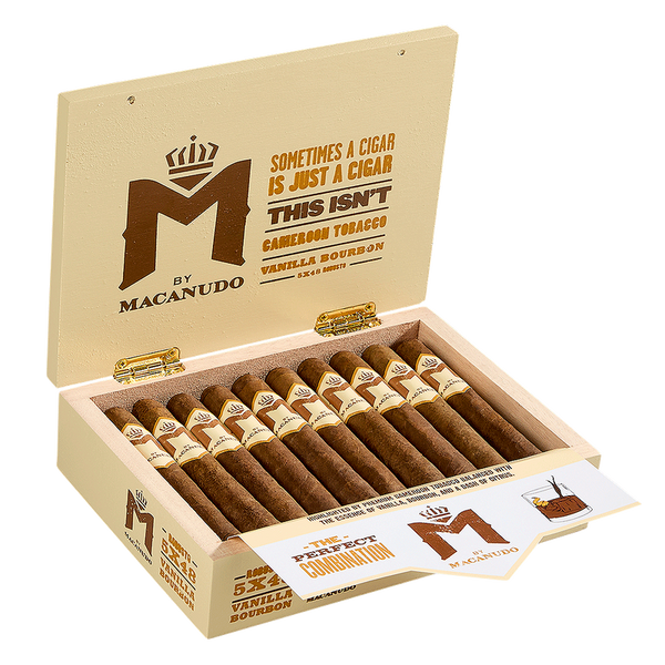 M Flavors by Macanudo - Vanilla Bourbon Robusto (5.0" x 48)