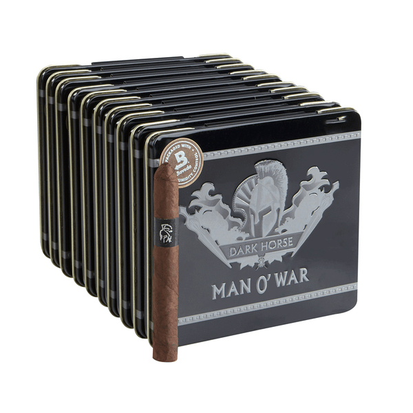 Man O' War Dark Horse Tins (4.0" x 32)