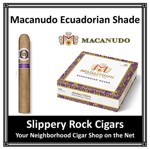Macanudo Ecuadorian Shade Robusto Box Press (5.0" x 50)