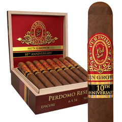 Perdomo Reserve 10th Anniversary Box Pressed Sun-Grown Epicure (6.0" x 54)