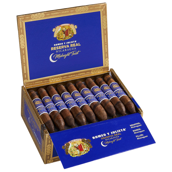 Romeo Y Julieta Reserva Real Nicaragua Midnight Twist Twisted Toro (6.0" x 54)