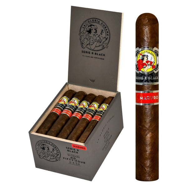 La Gloria Cubana Serie R Black Maduro No. 54 (6.0" x 54)