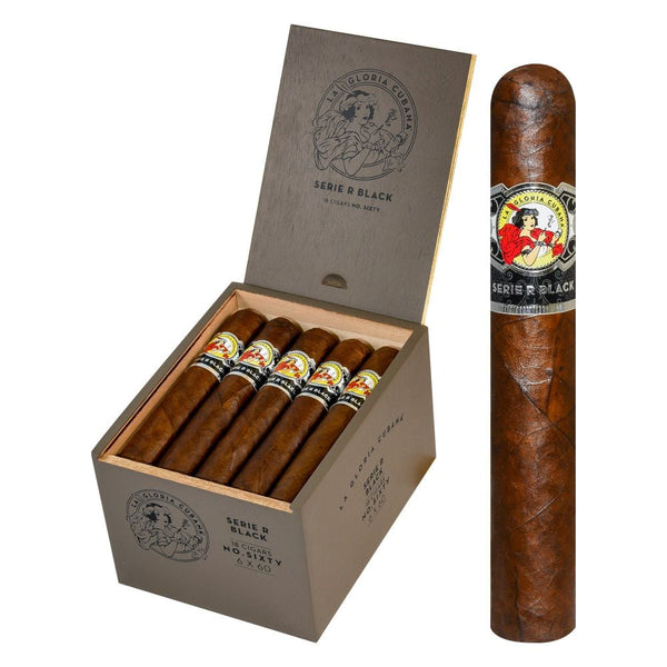 La Gloria Cubana Serie R Black Maduro No. 60 (6.0" x 60)