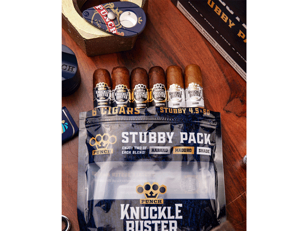 Punch Knuckle Buster Stubby 6ct Sampler pack